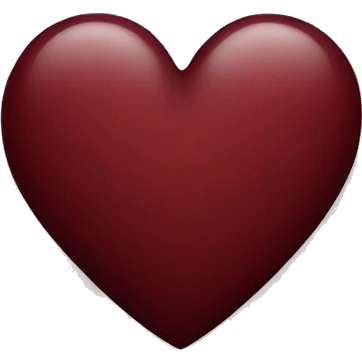 dark red heart emoji