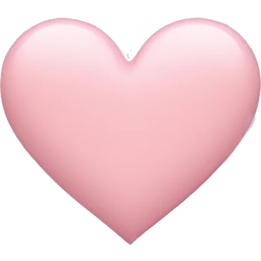 Pastel Pink heart emoji