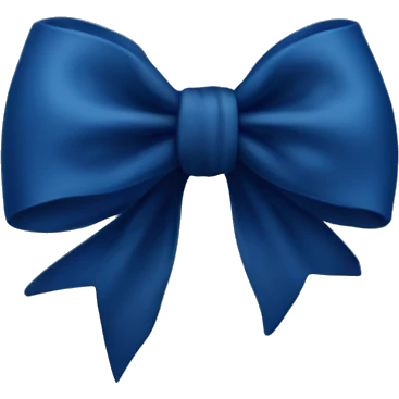 Midnight blue bow  emoji