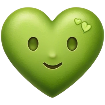 Matcha green emoji heart emoji