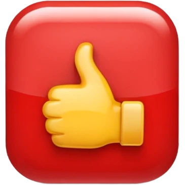 LIKE button for youtube emoji