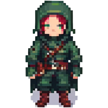 rogue character spritesheet, death pose, pixel art style emoji