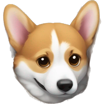 Corgi in a blanket emoji