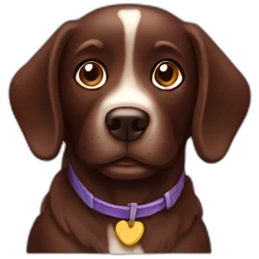 chocolate dog emoji