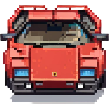 красная Lamborghini Countach, no background emoji