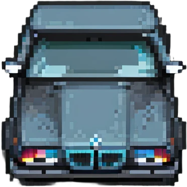 blocky Minecraft BMW car emoji