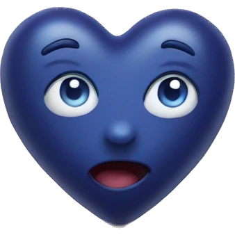 Blueberry heart emoji