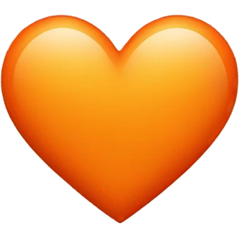 Orange heart emoji