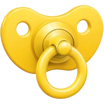 Chupeta amarela emoji