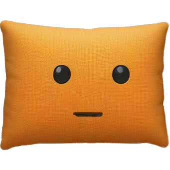 orange pillow emoji