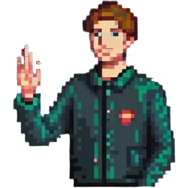 man using sign language emoji