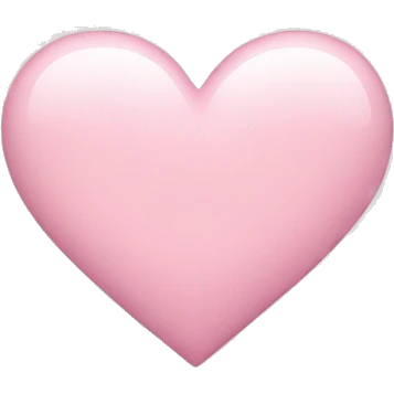 light pink heart emoji