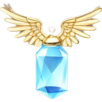 Angelic Guidance Crystal amulet pendant with gold chain emoji