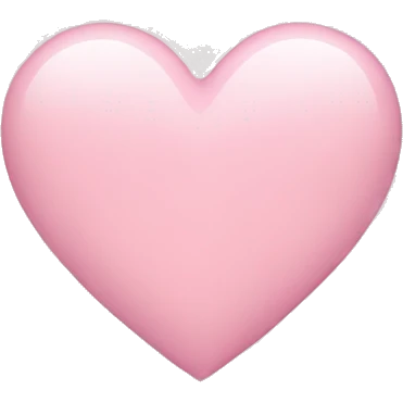 Light pink heart emoji