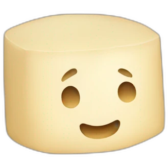 round tofu with a grid pattern on top emoji