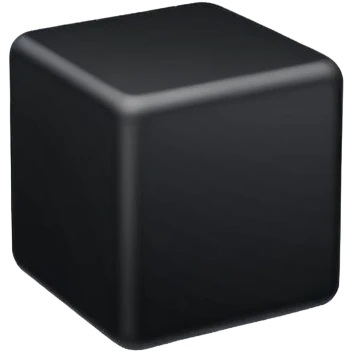 black cube emoji