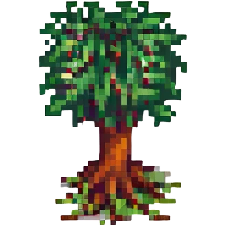 tree with roots emoji