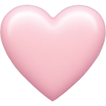 pastel pink heart emoji