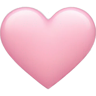 Light pink heart  emoji