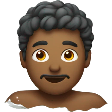 man swimming in river emoji