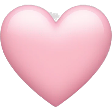 Light pink heart emoji