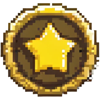gold star badge emoji