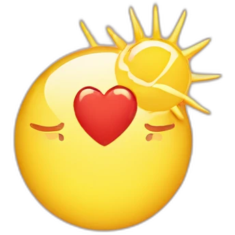 according to the sunshine of the heart emoji