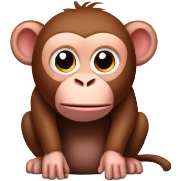Monkey riding backwards on a pig emoji