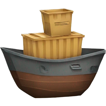 trash ship emoji