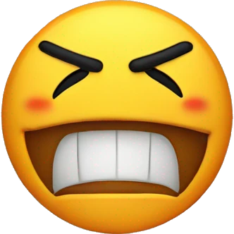 Angry smiley face with heart eyes emoji