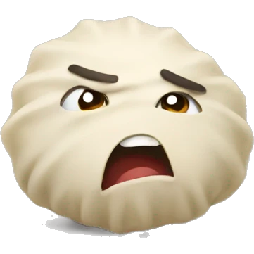 angry dumpling  emoji