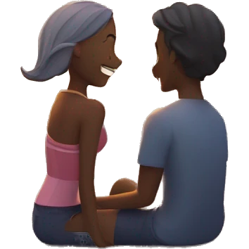 happy moment by the ocean sunset emoji