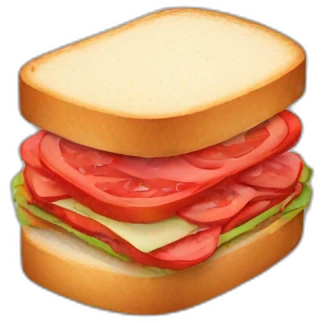 A red sandwich emoji