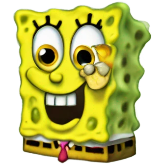 SpongeBob gyattmaxxing emoji