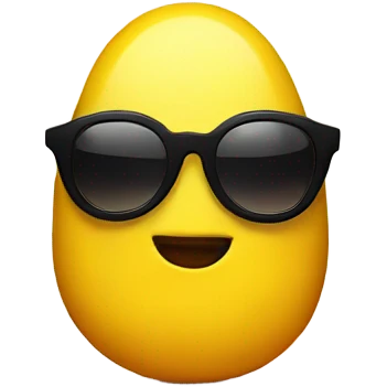 Peep (candy) wearing sunglasses emoji