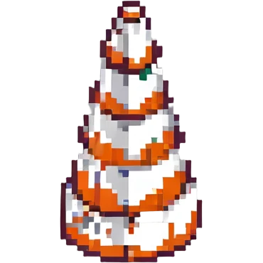 Белый дорожный конус с граффити, no background emoji