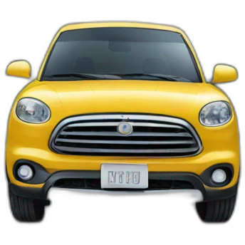 A car flying high in the street emoji