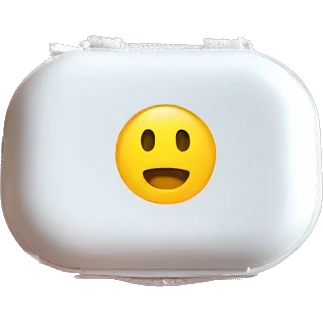 contact lenses travel case emoji