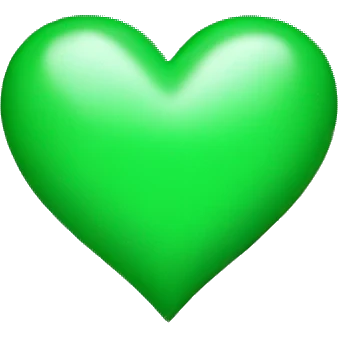 Green heart emoji