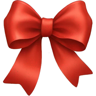 Red bow emoji