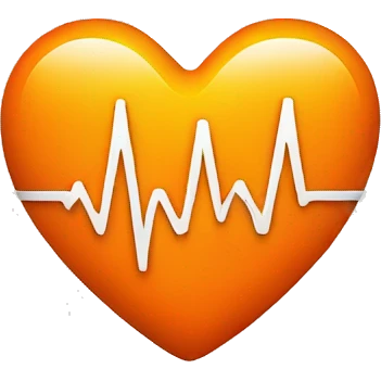 orange cardiogram emoji