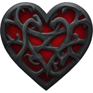 Gothic heart emoji