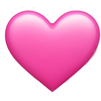 Pink heart emoji
