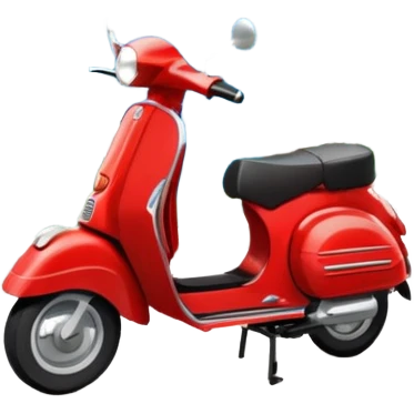 winding cliffside coastal road with a little red Vespa, Montenegro summer travel style emoji