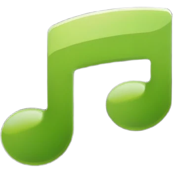 Black Spotify logo emoji