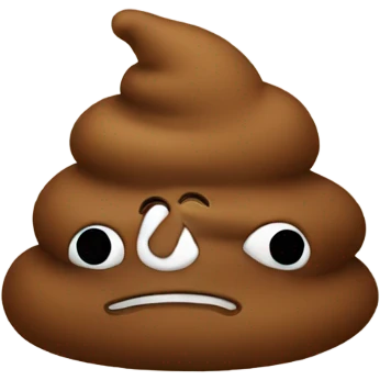 Poop with hat emoji