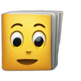 MacBook next to books  emoji