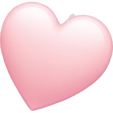 Light pink heart  emoji