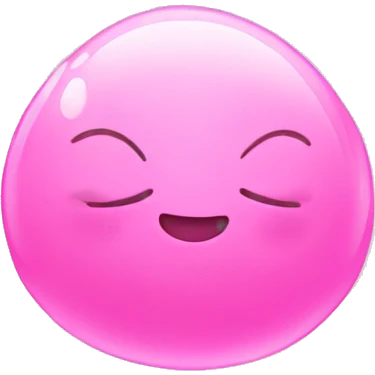 Pink bubbles emoji
