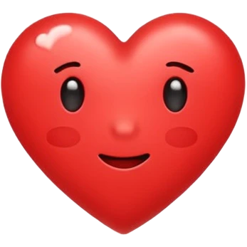 Create a hand drawn flat minimal love reaction emoji for a new social media app emoji